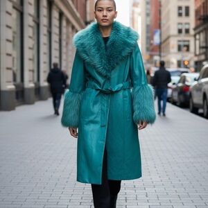 Nights In Paris Coat - Emerald